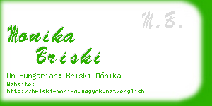 monika briski business card